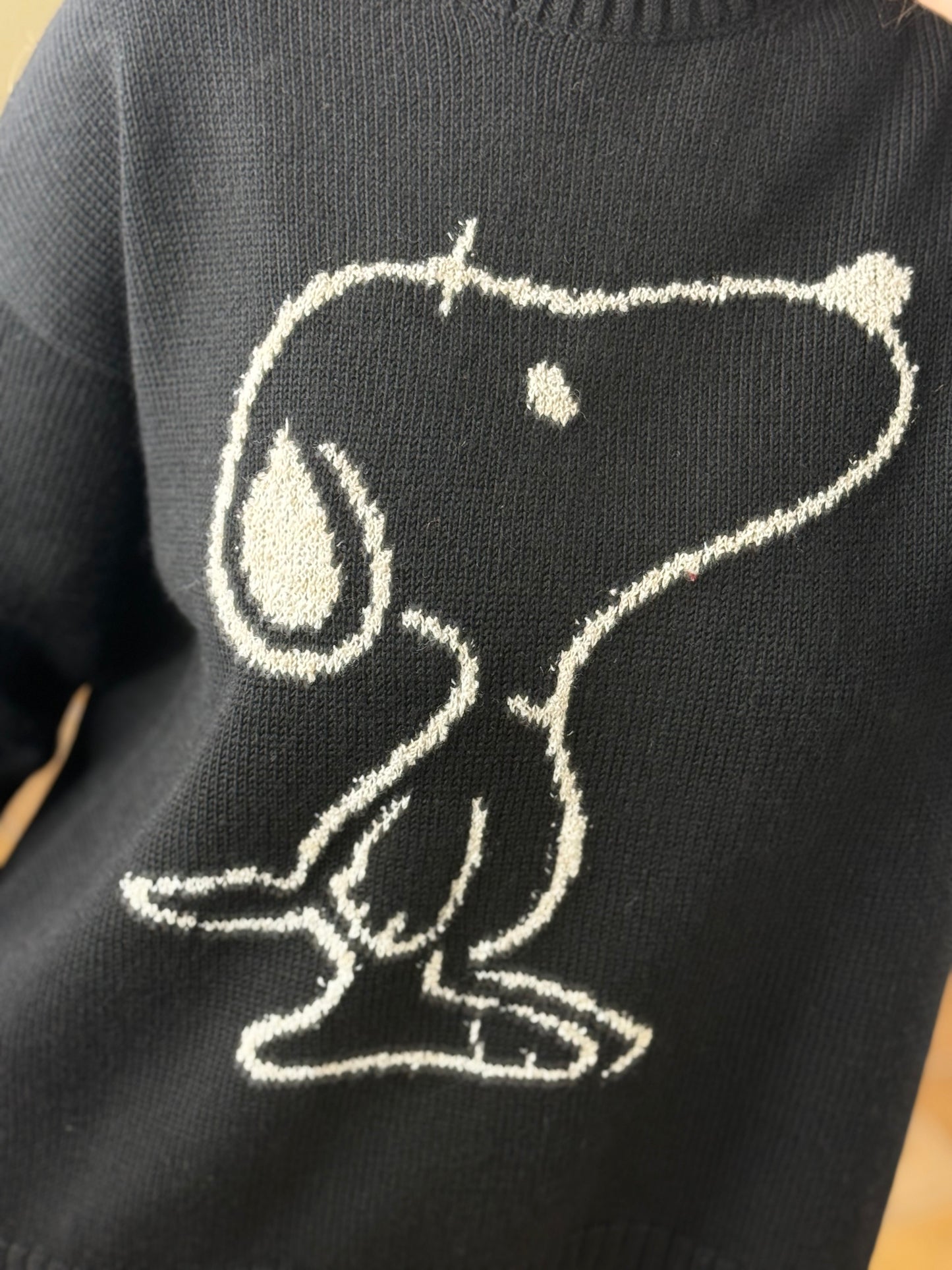 Tensione In Maglione SNOOPY Nero