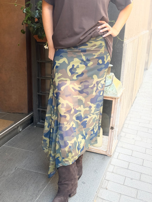 Gonna lunga CAMOUFLAGE