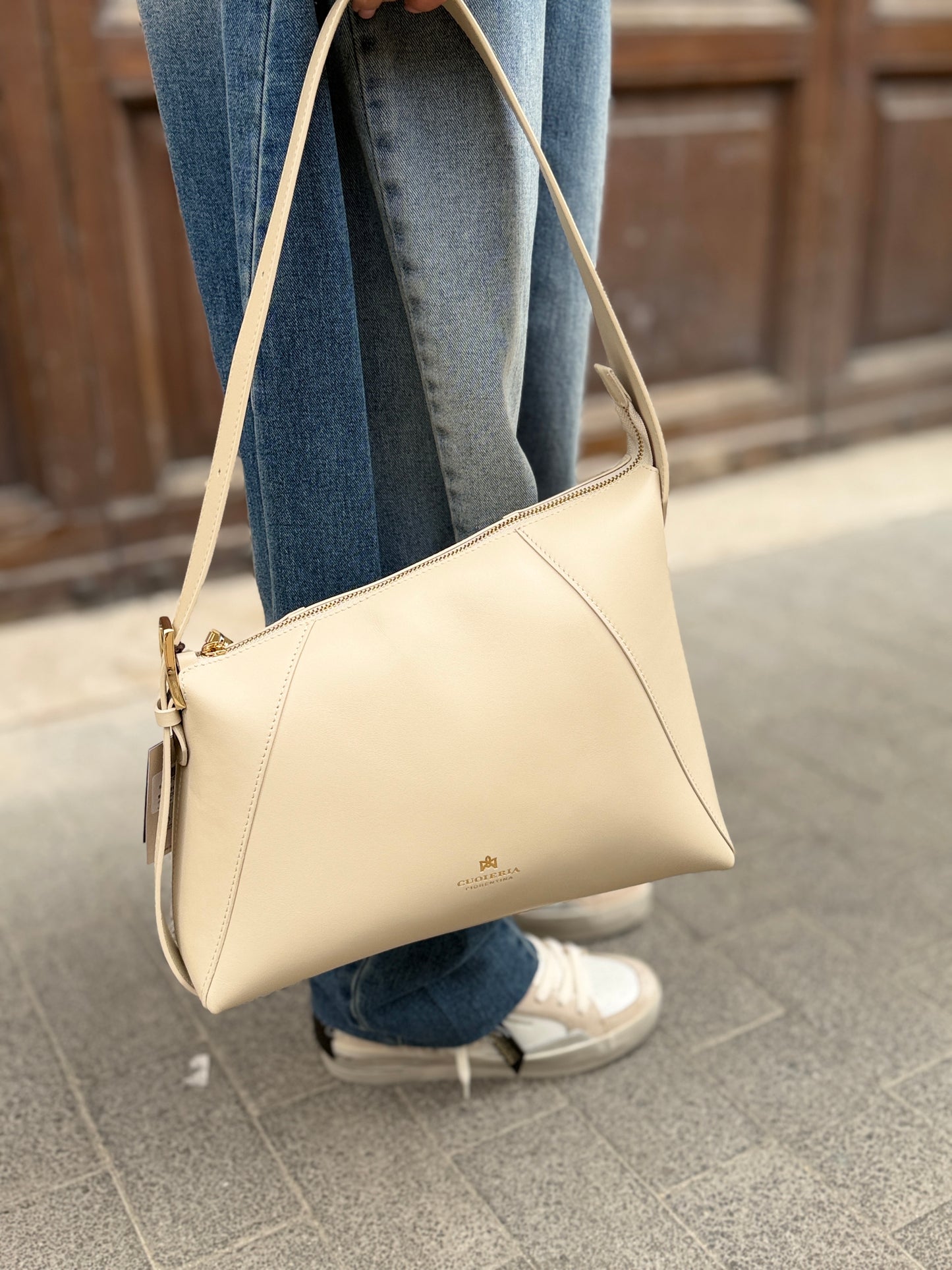 Cuoieria Fiorentina Loop Hobo PROSECCO