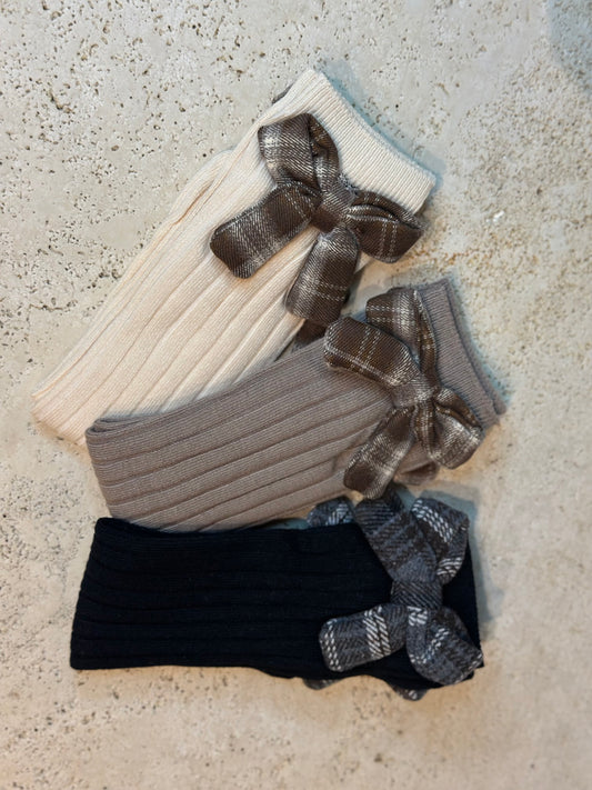 Calzino fiocco tartan