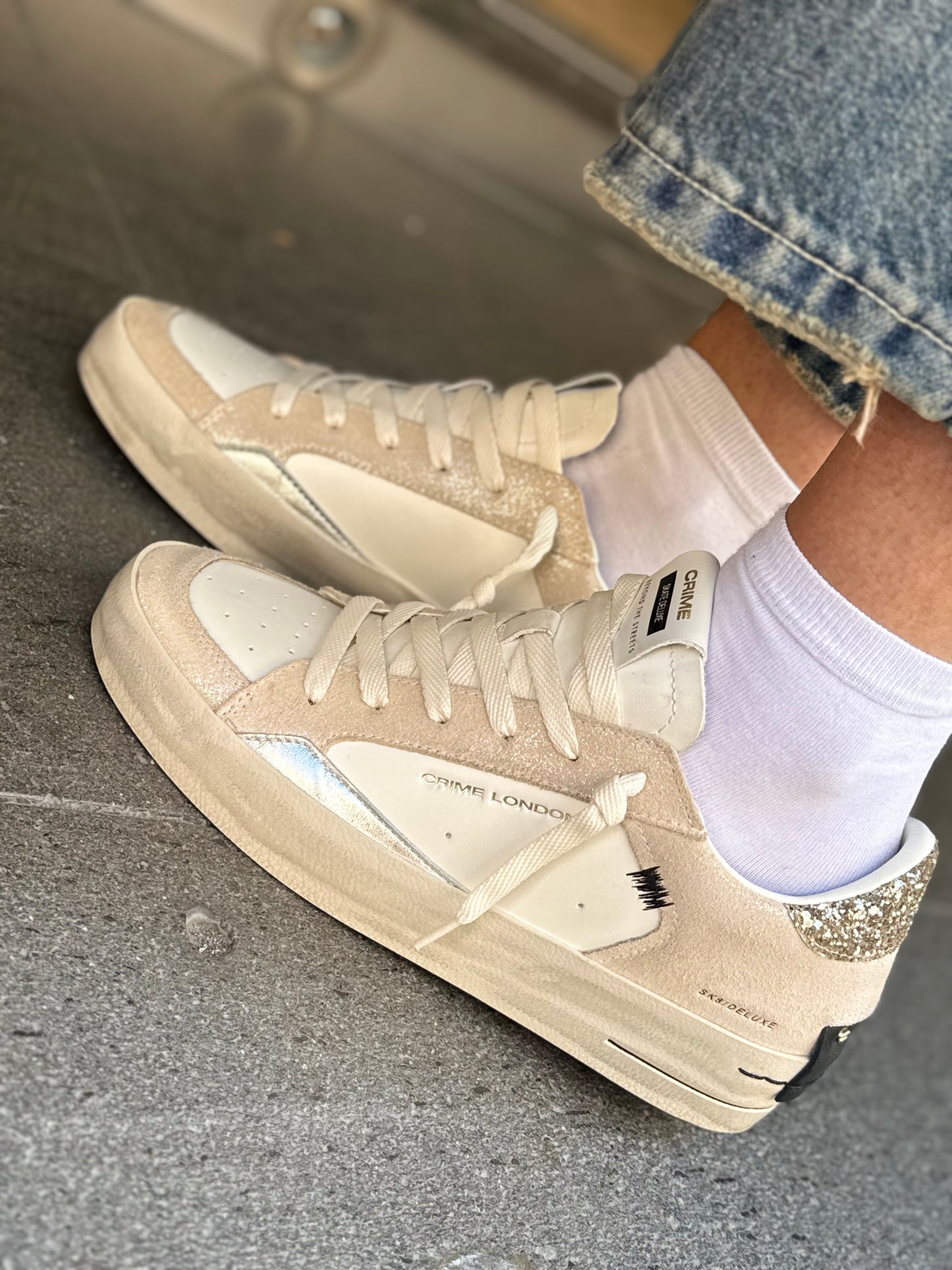 Crime London WEDGE CHAMPAGNE DUST