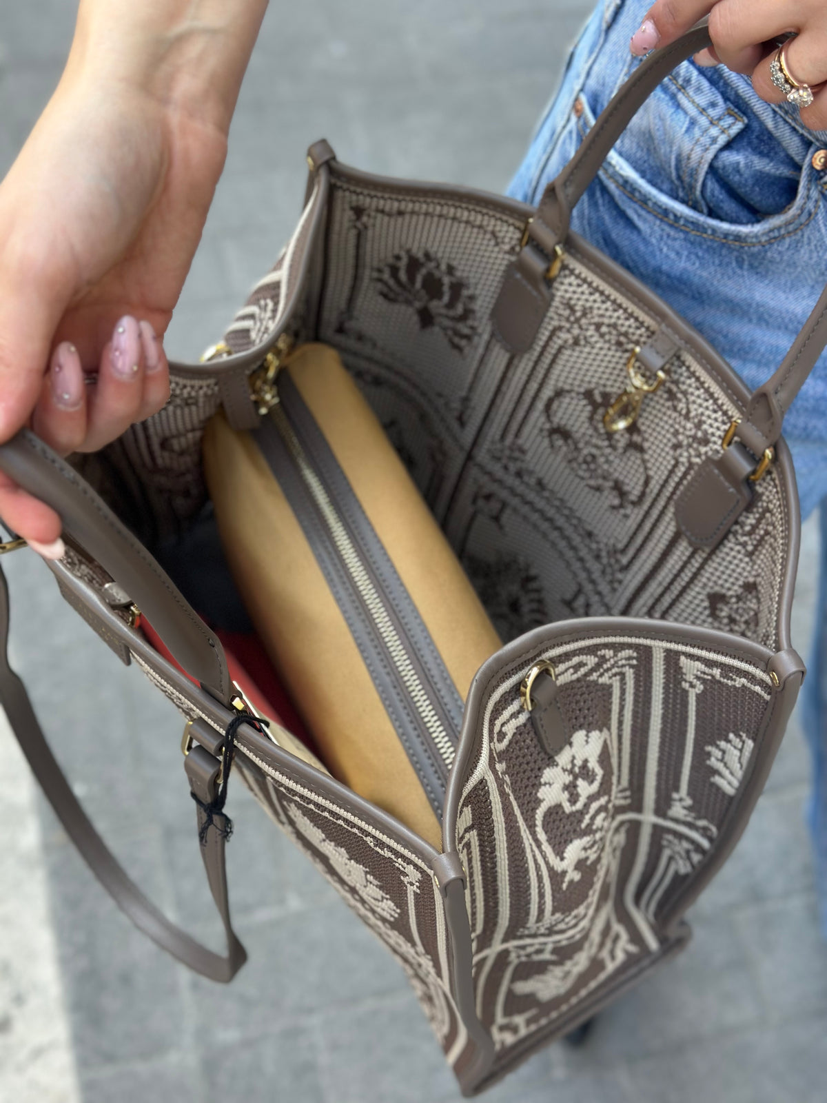 My Best Bag ATENA LASHA NATURAL BAROCCO LARGE