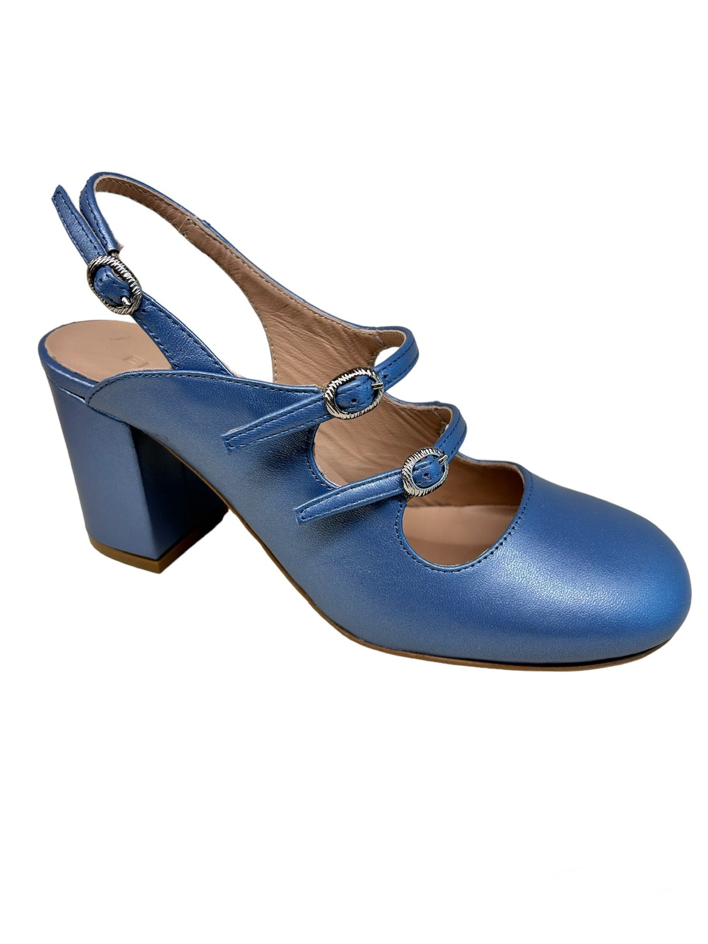 Elisa Lanci- SANDY- Mary Jane perlato denim