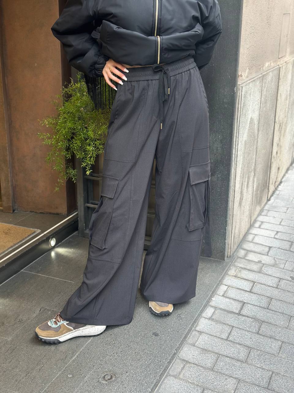 Tensione In Pantalone cargo ANTRACITE