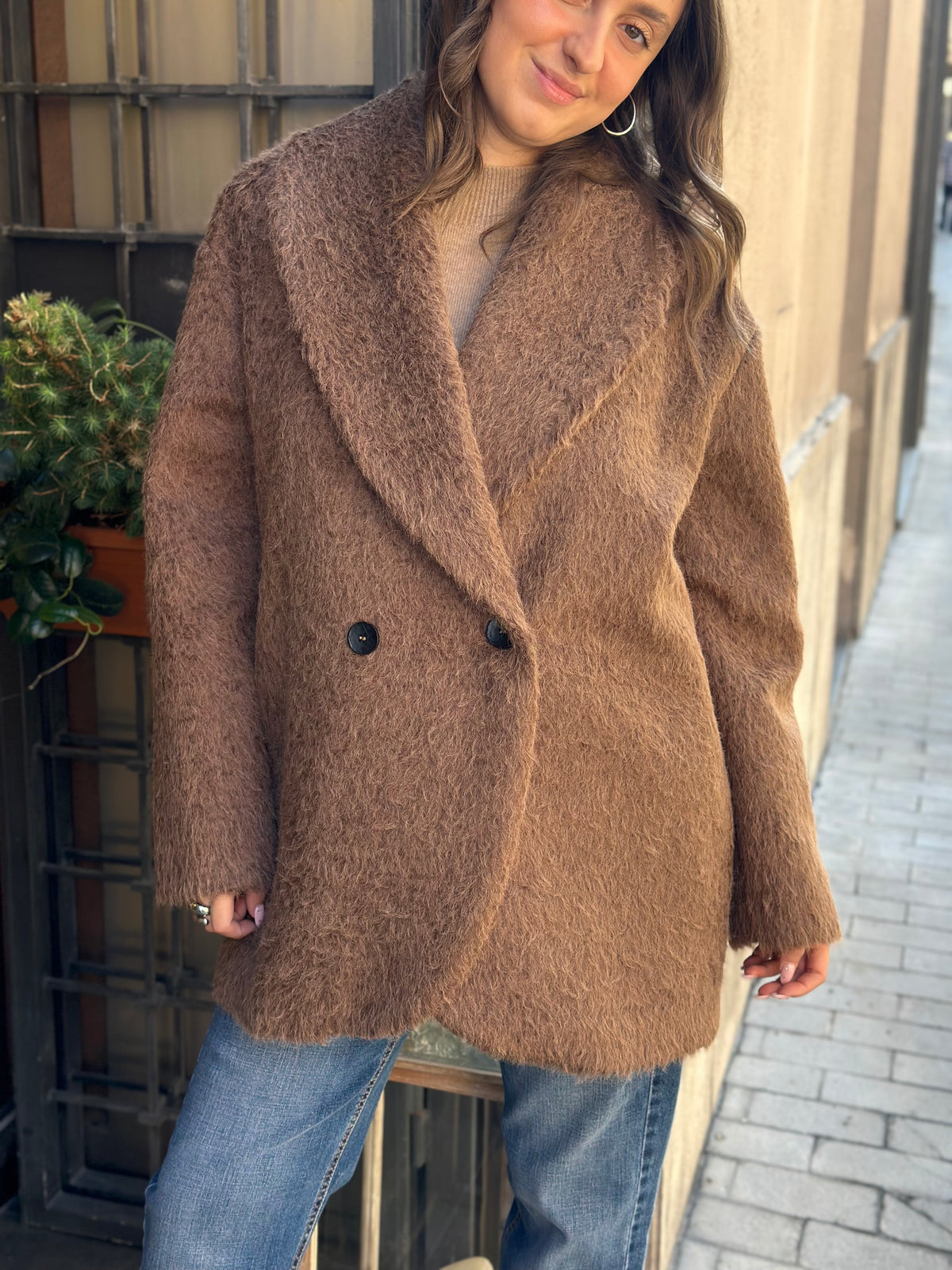 Bohemianvì cloud coat BROWN