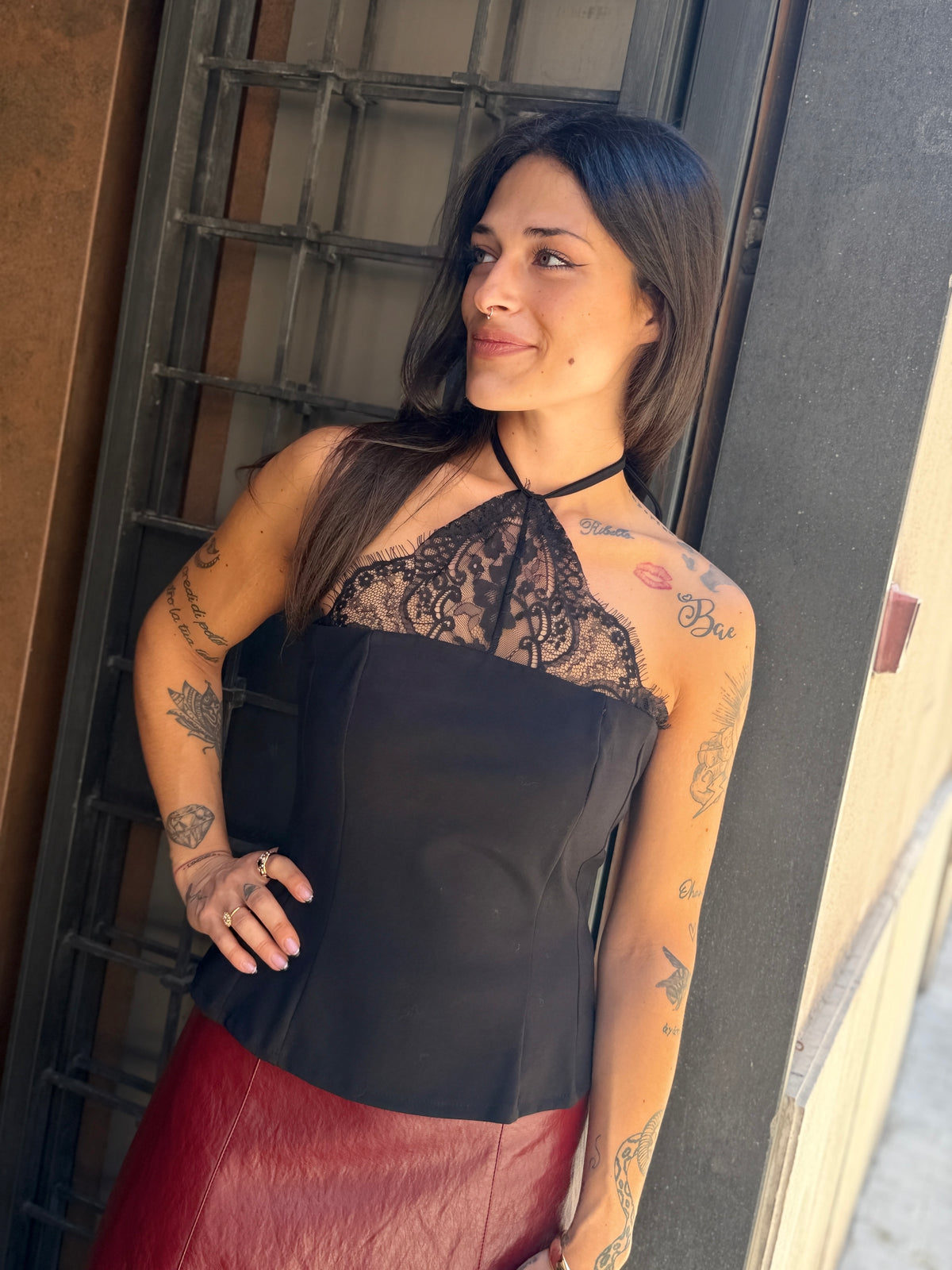 Haveone Top Pizzo Nero