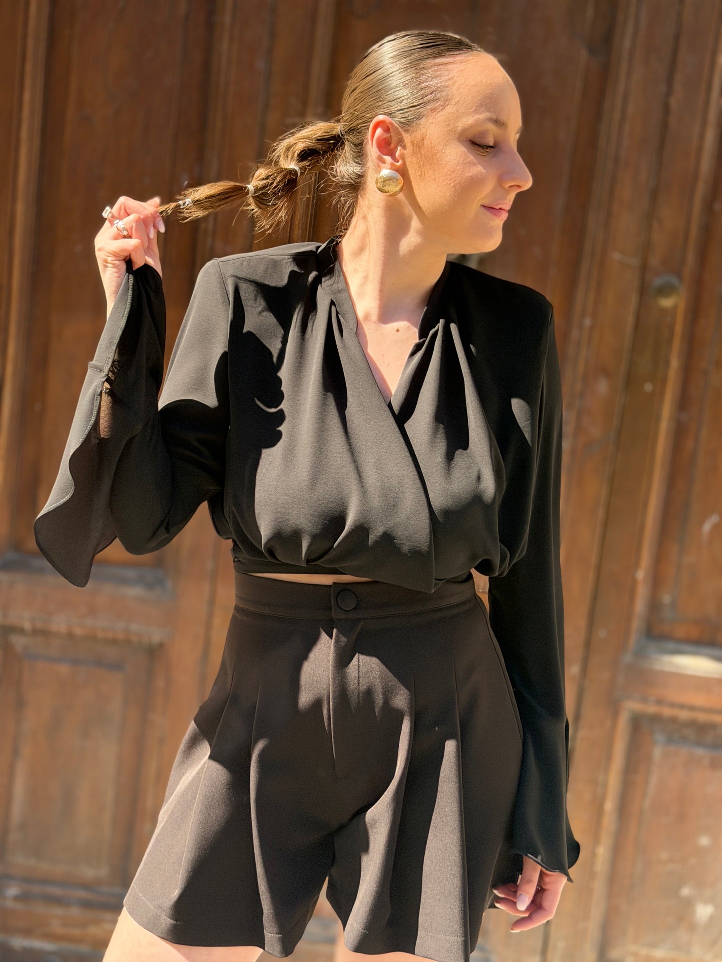 Silence Limited Gala Blouse BLACK