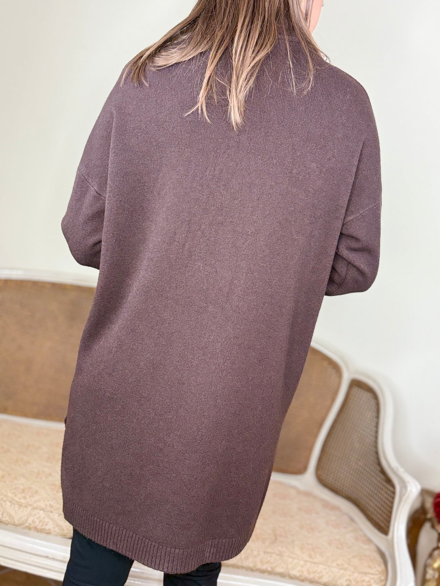 Abito in maglia collo alto MORO