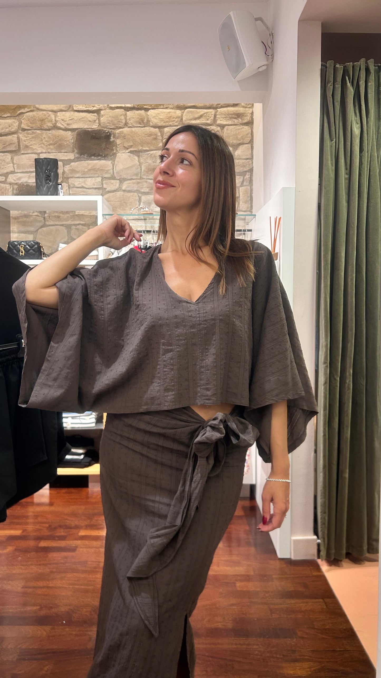 Top MORO manica ampia