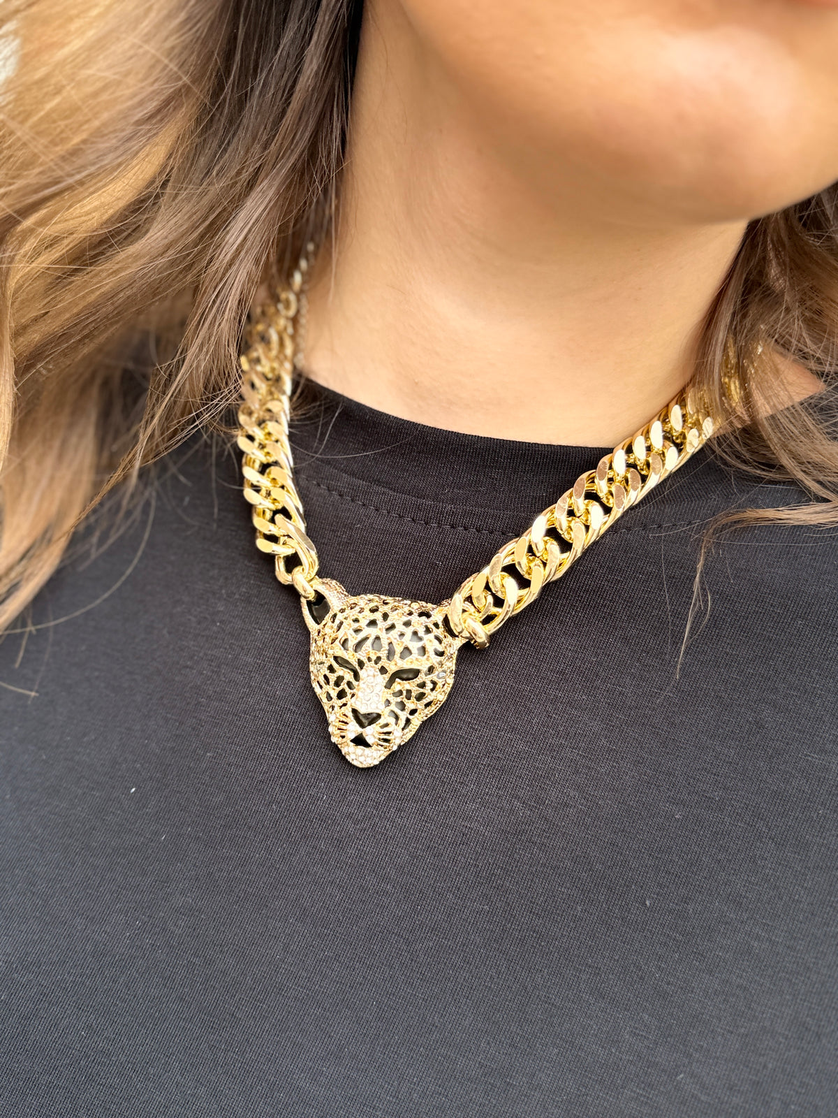 Collana girocollo Tiger STRASS