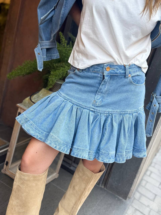 Minigonna EMMA in light denim