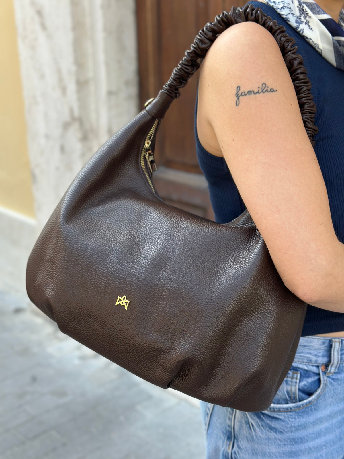 Cuoieria Fiorentina CHOP MAXI HOBO CHOCO