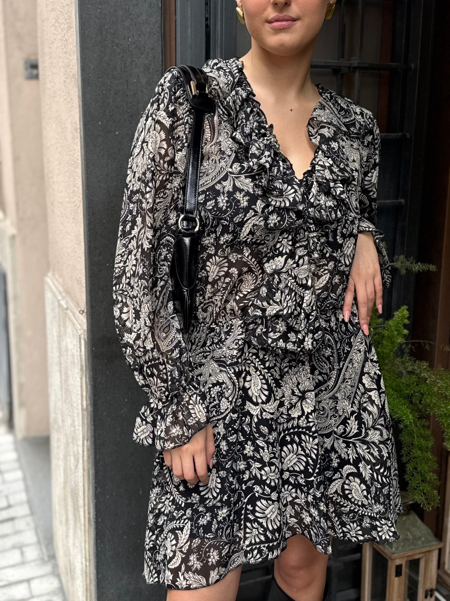 Abito  CORINNE nero/burro