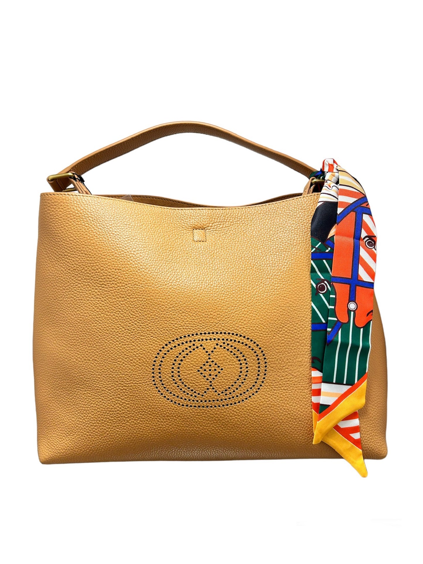 La Carrie Bag Drilled logo Hook shopper Safari