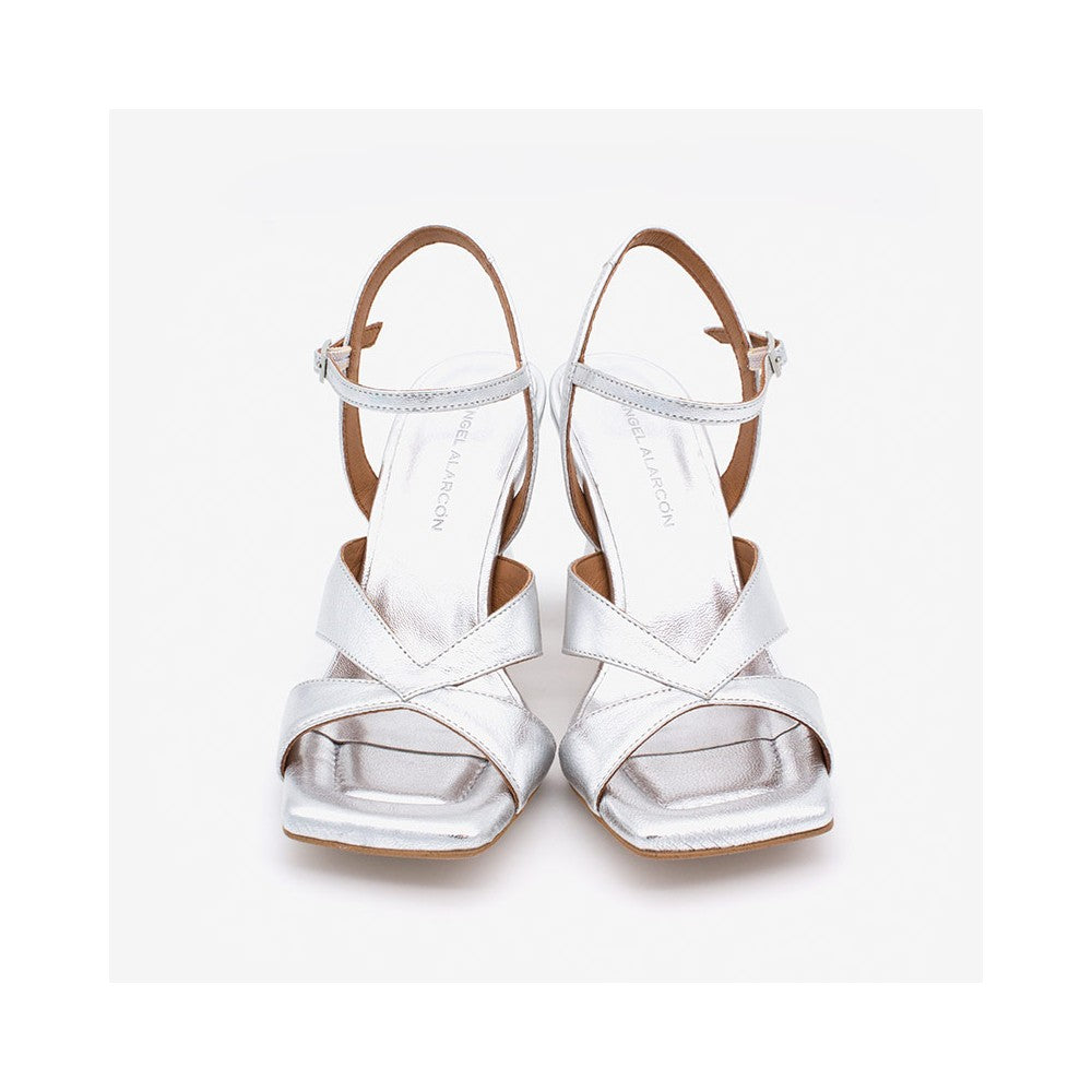 Angel Alarcon-MAGDA-sandalo Galaxy mate silver e oro