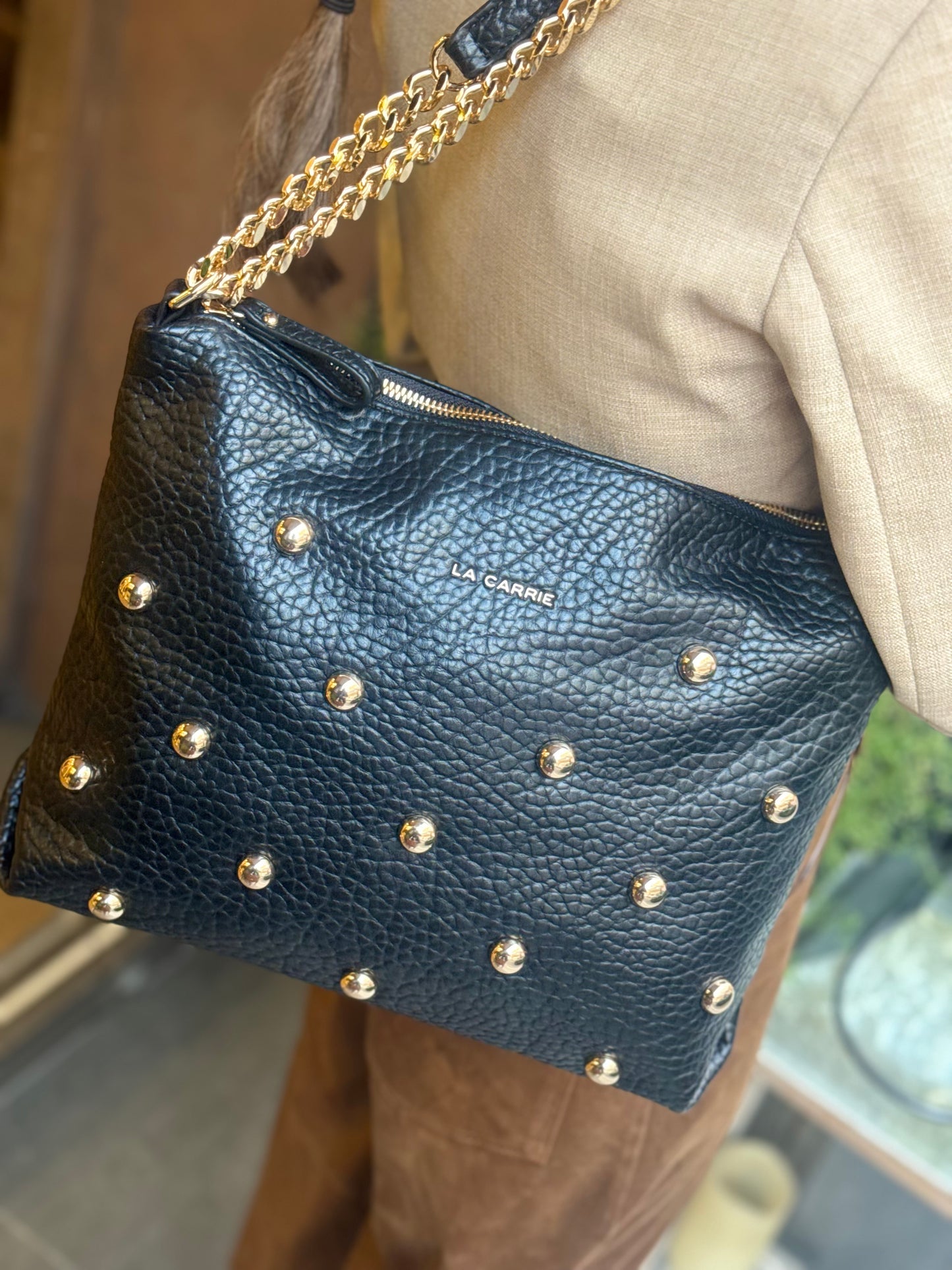 La Carrie Borsa NAVAJO ZIP SHOPPER NERA