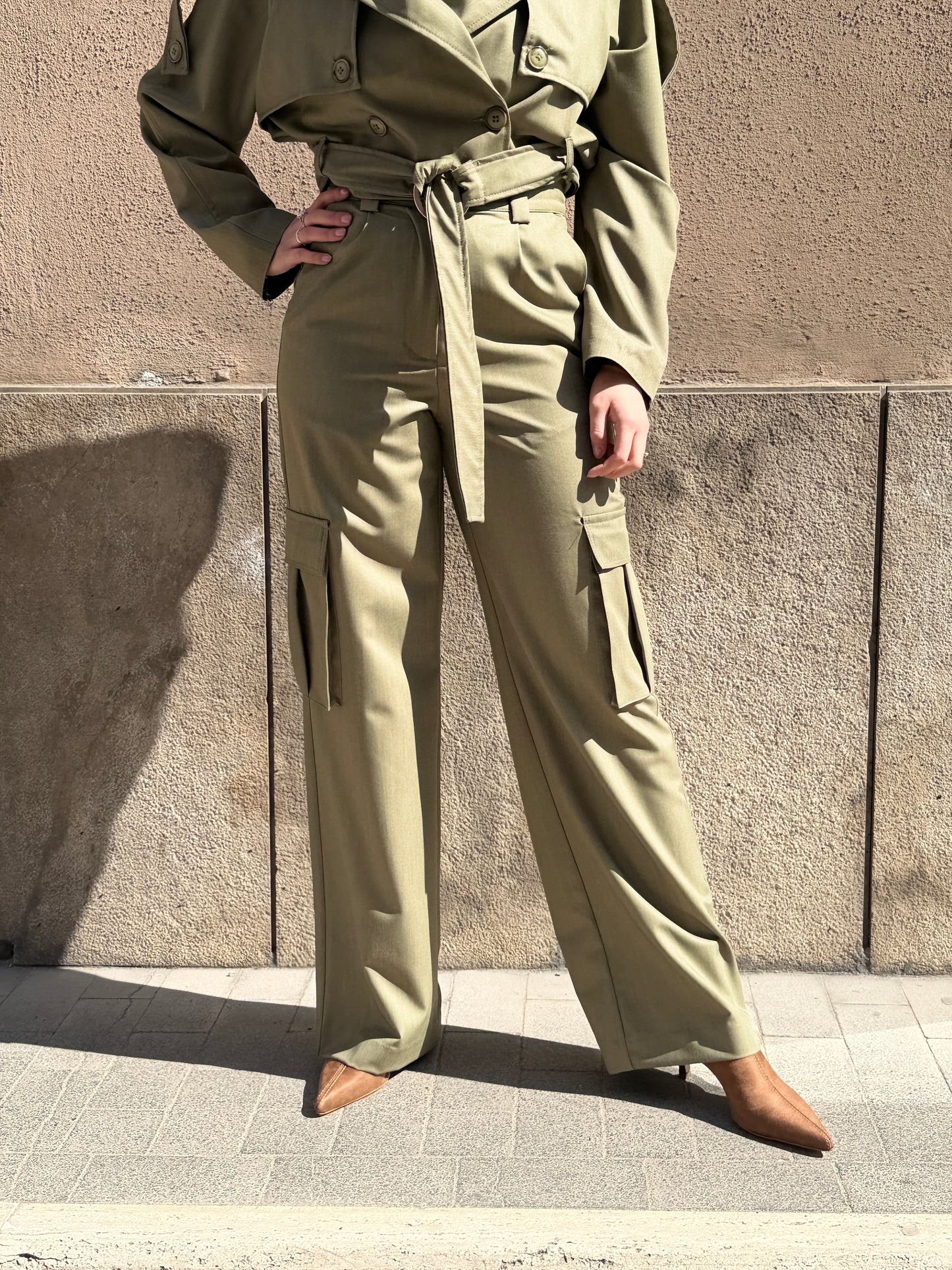 Haveone Pantalone Cargo Militare