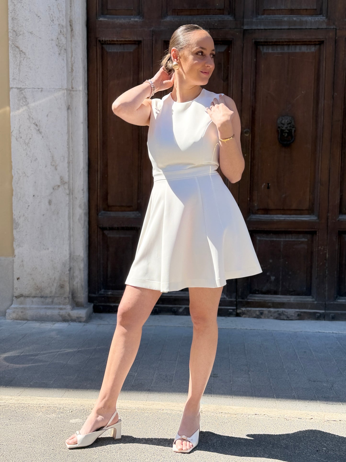 Silence Limited SOFT MINI DRESS WHITE