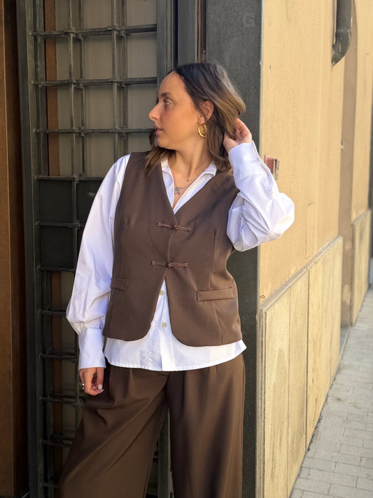Gilet con alamari MORO