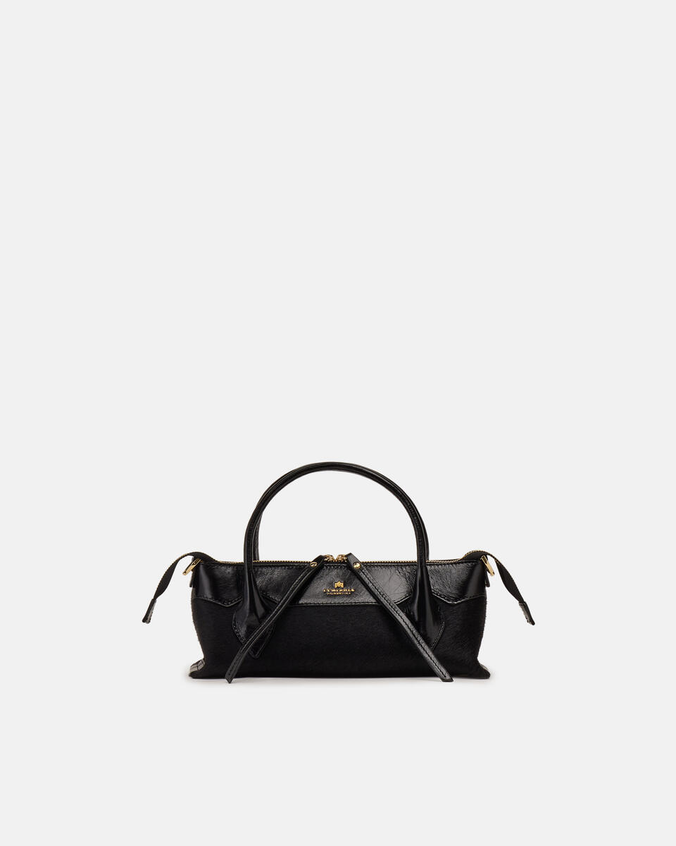 Cuoieria Fiorentina TOTE bag mini cavallino NERO