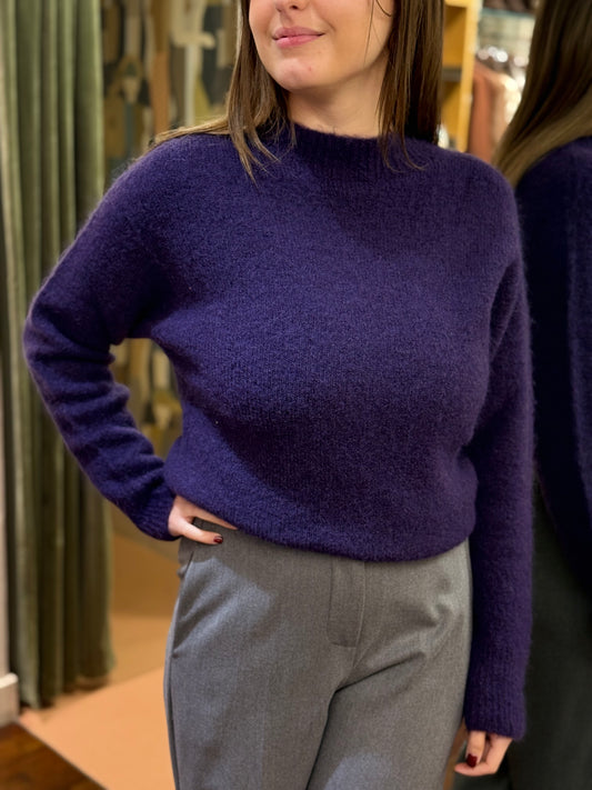 Tensione In Maglia in mohair VIOLA