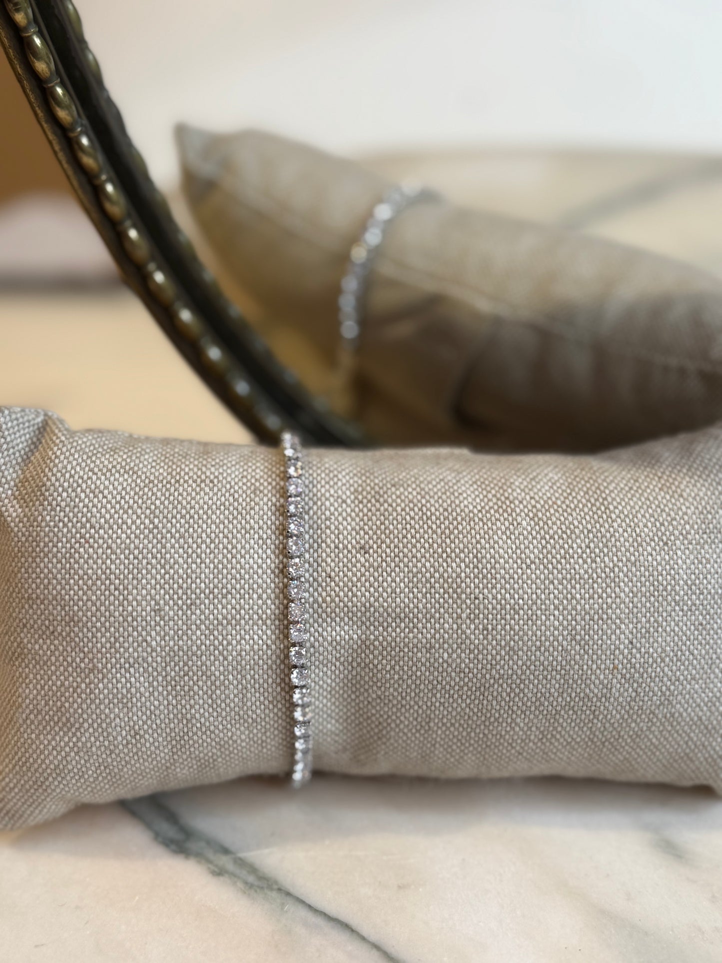 Bracciale tennis medio ARGENTO