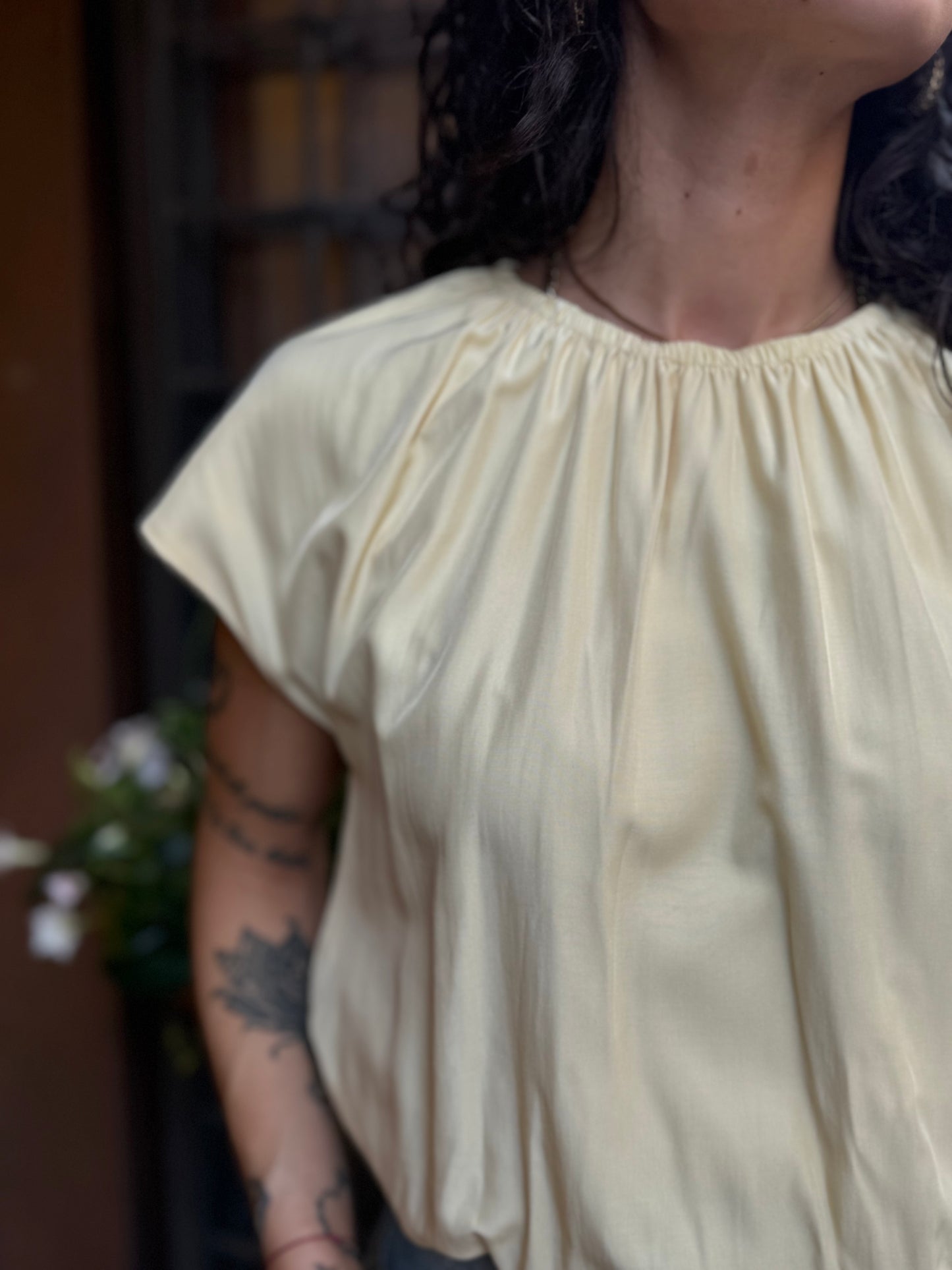 Tensione in Top palloncino Moro e Giallo