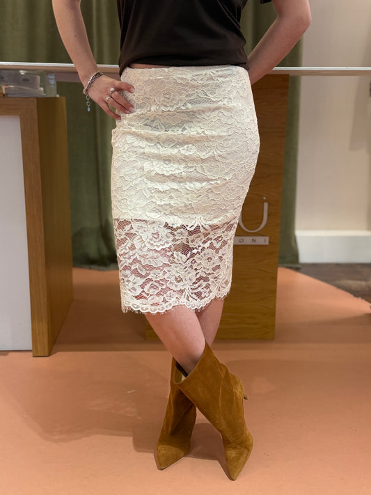 Tensione in Longuette in pizzo BURRO