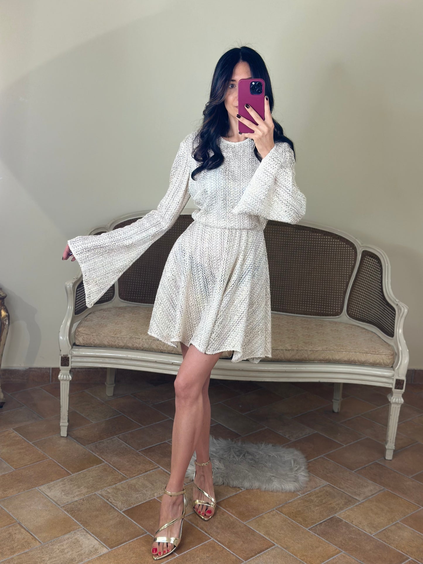 BohemianVí LASTI MINI DRESS Gold