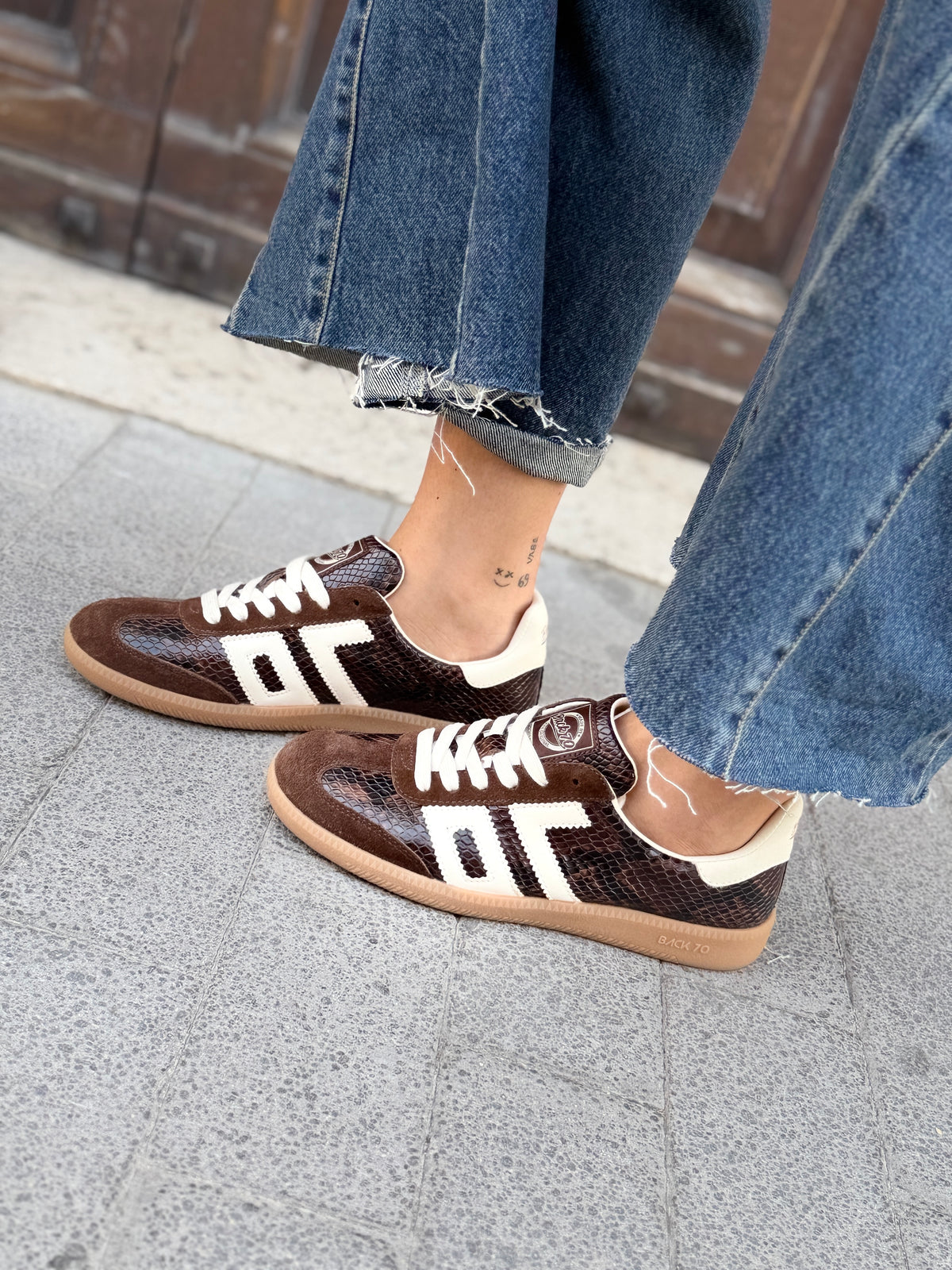 Back70 SNAKE sneakers BROWN