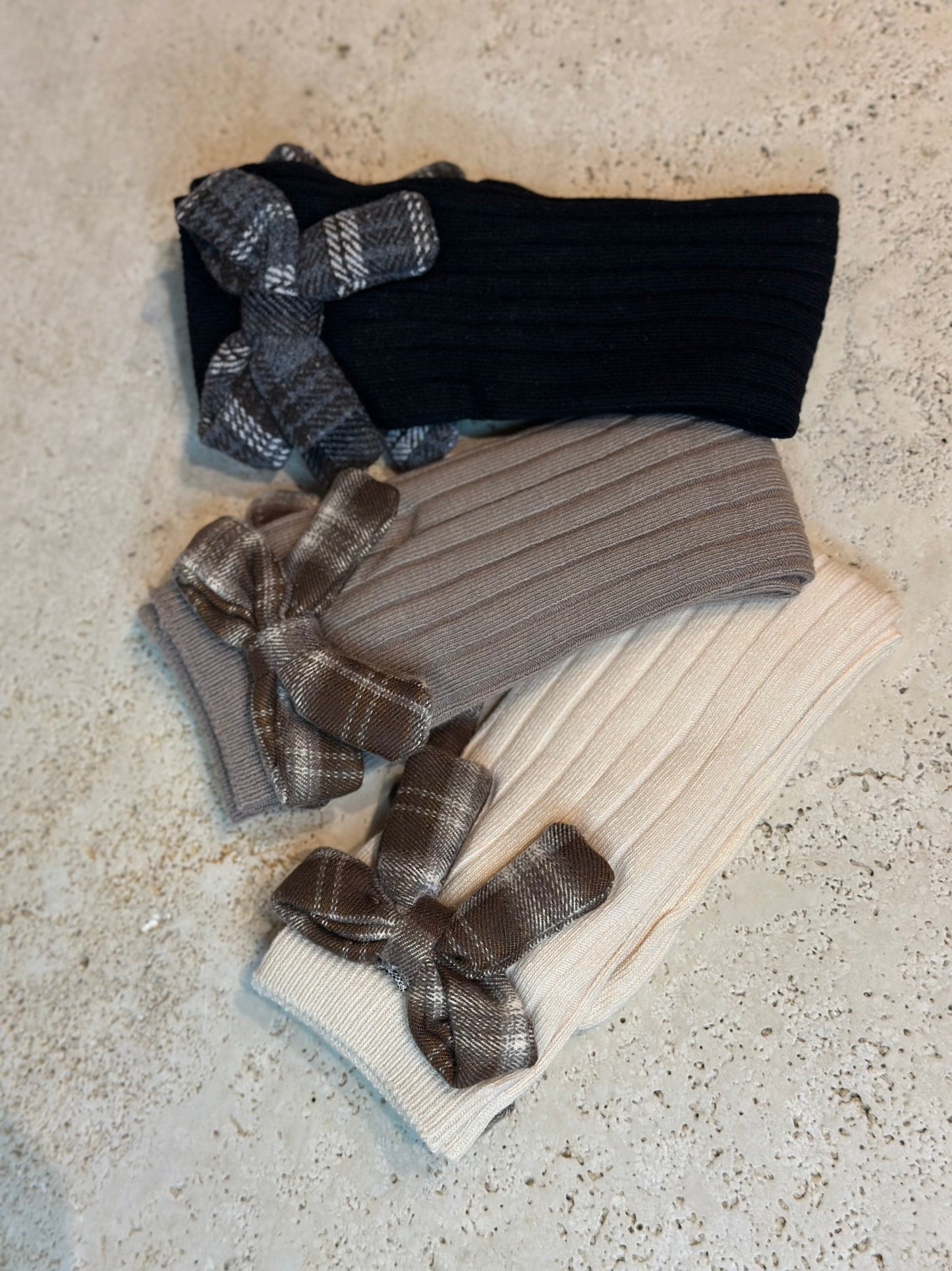 Calzino fiocco tartan