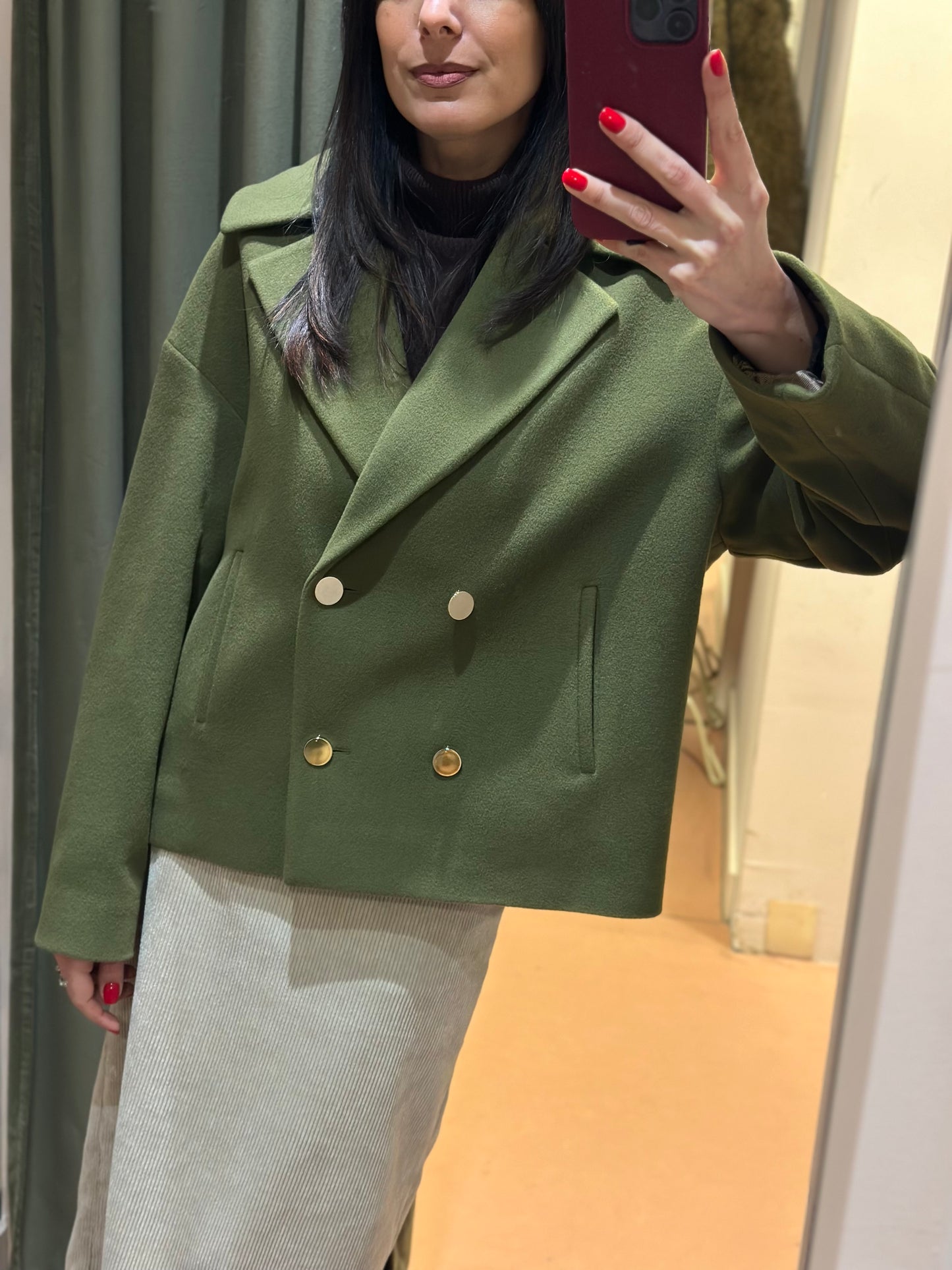 Chiarulli cappetta iris doppiopetto verde