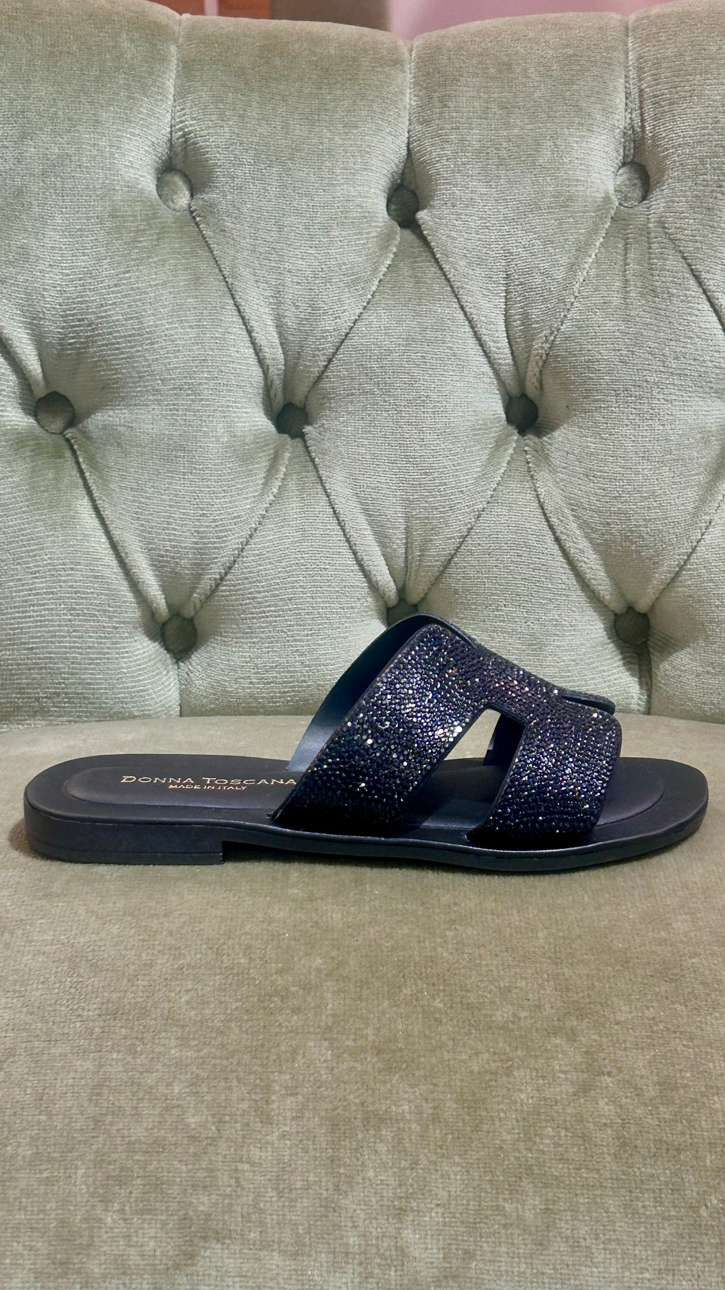 Ciabatta strass NERA