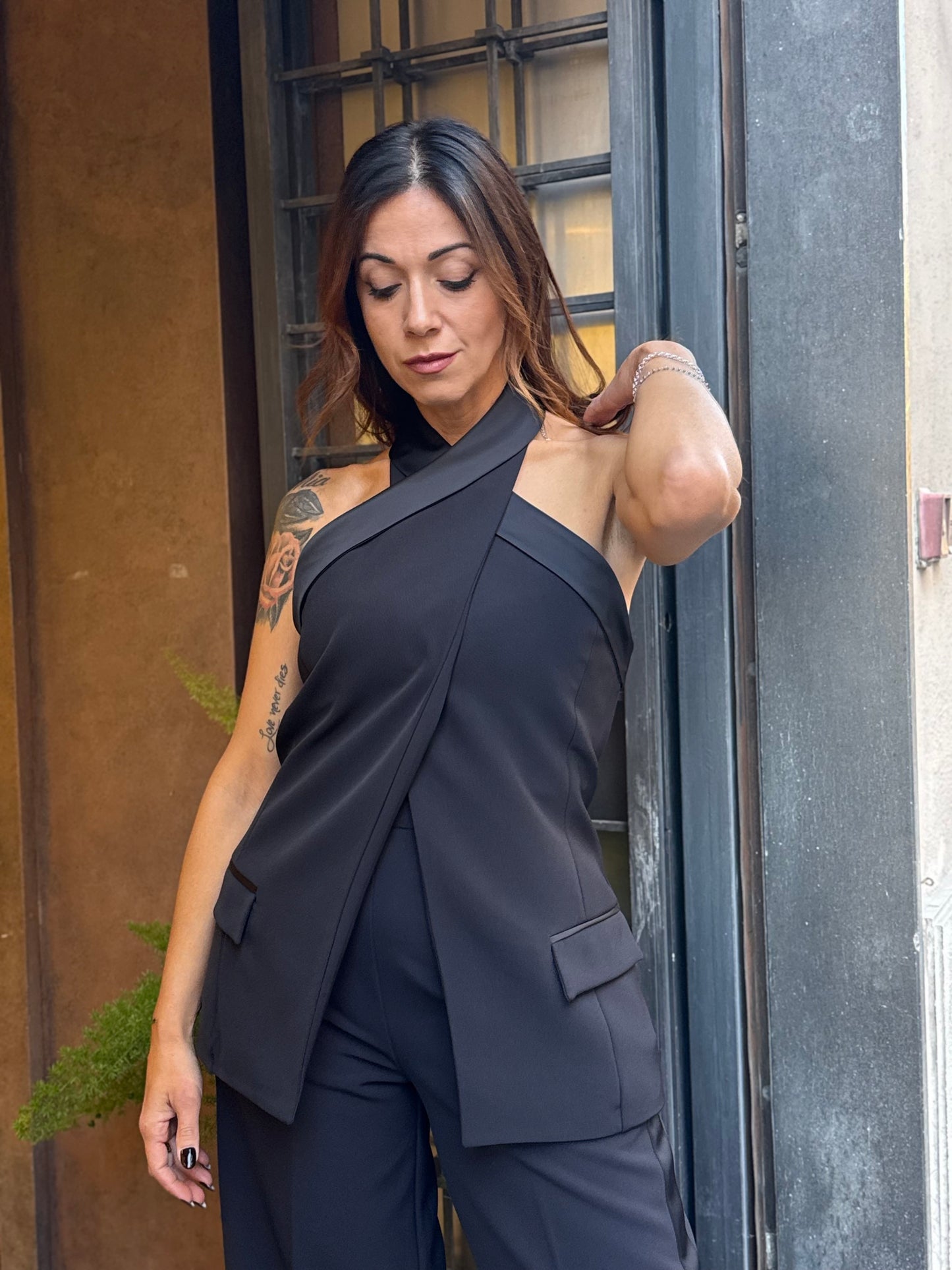 Silence Limited HALTER GILET BLACK