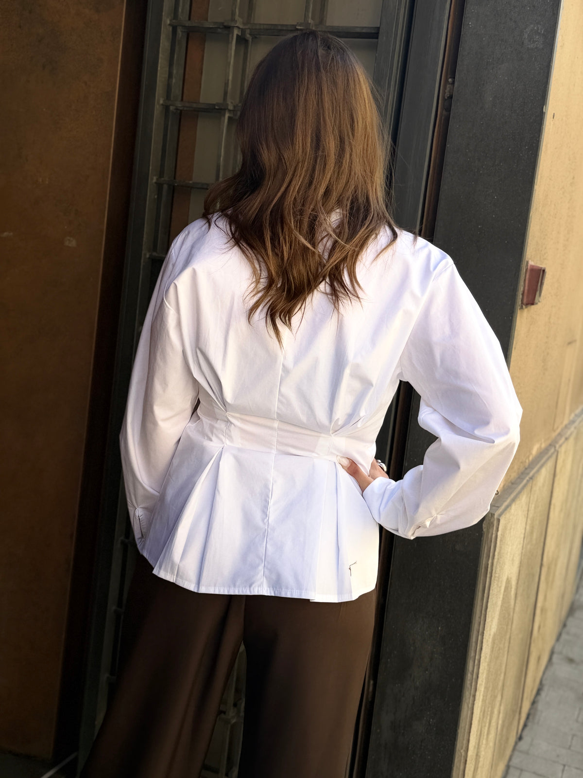 Camicia avvitata BIANCA