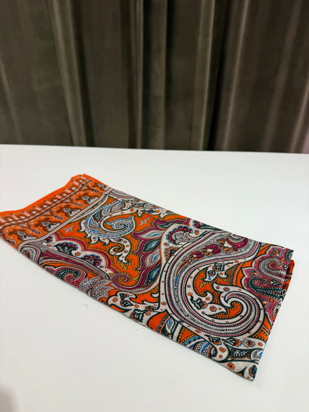 Foulard stampa Bandana misto seta (disponibili in più colori)