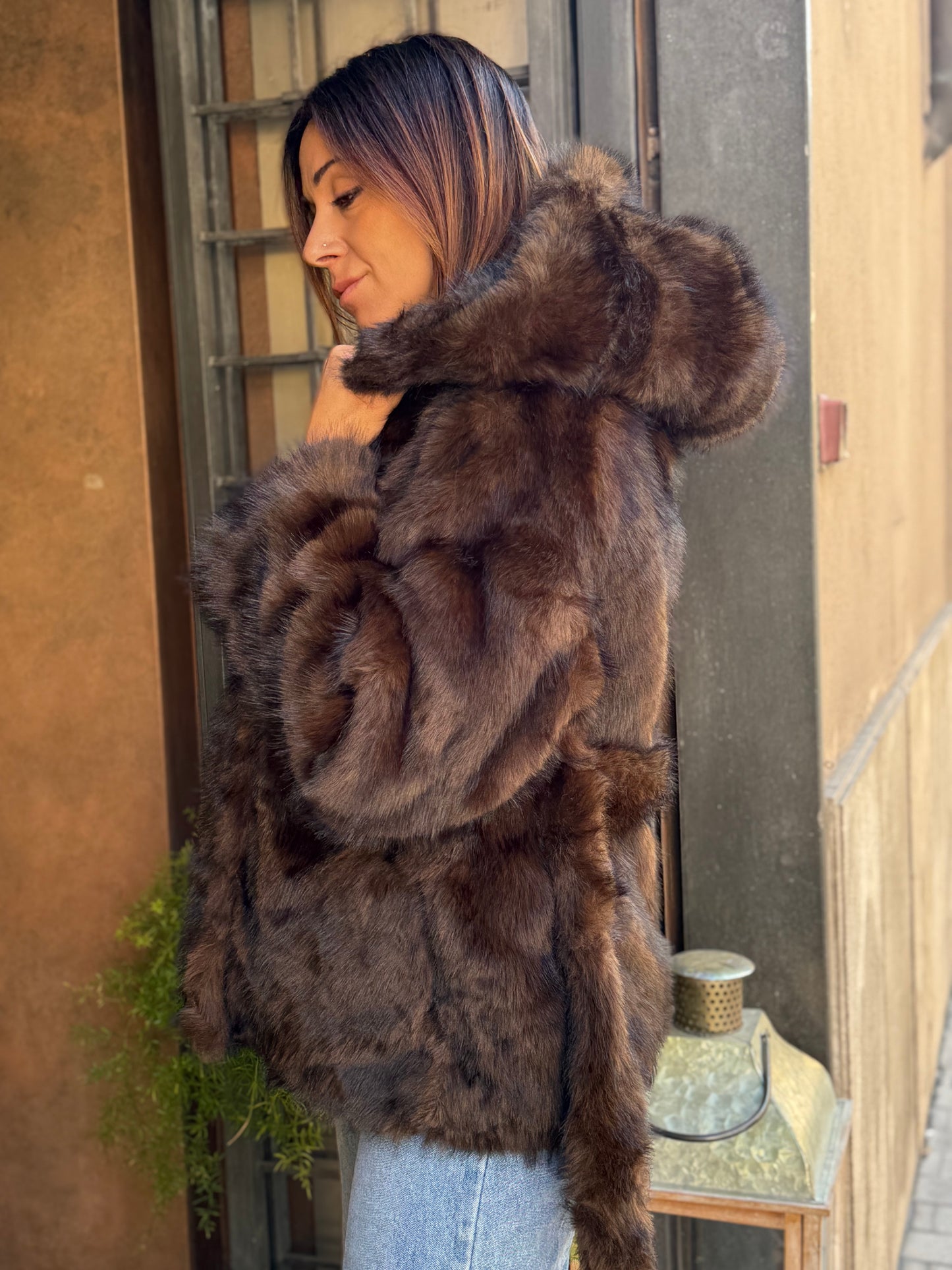 Ecopelliccia ELODIE Moro