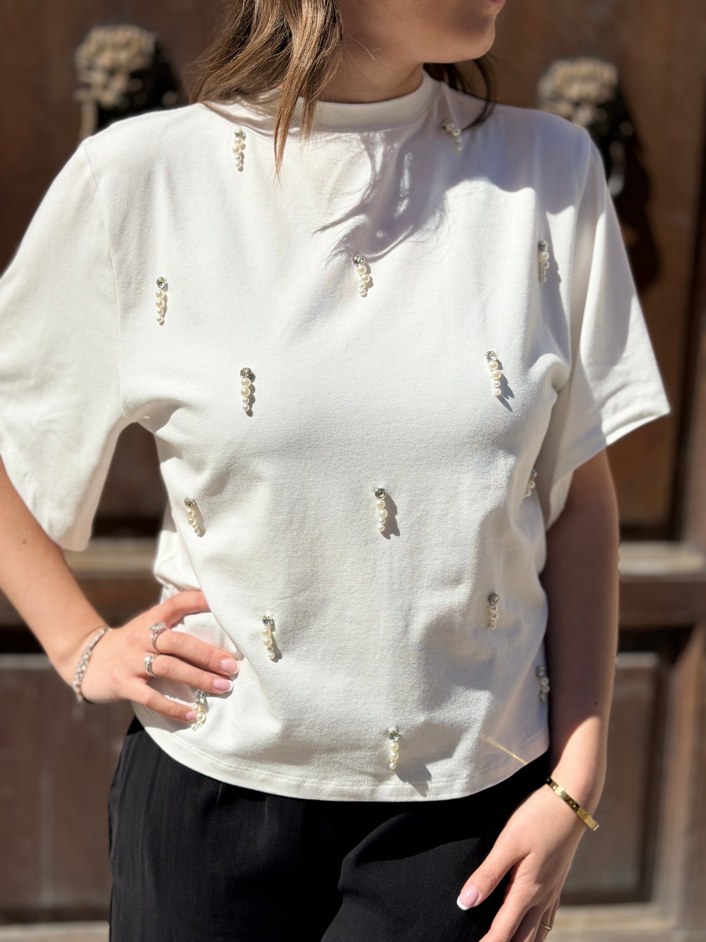 Silence Limited Pearly t-shirt OFF WHITE