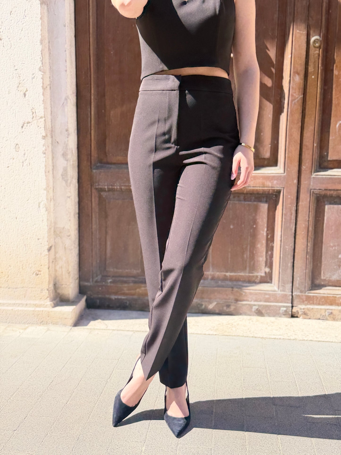 Silence Limited  Slim Key Pants Black