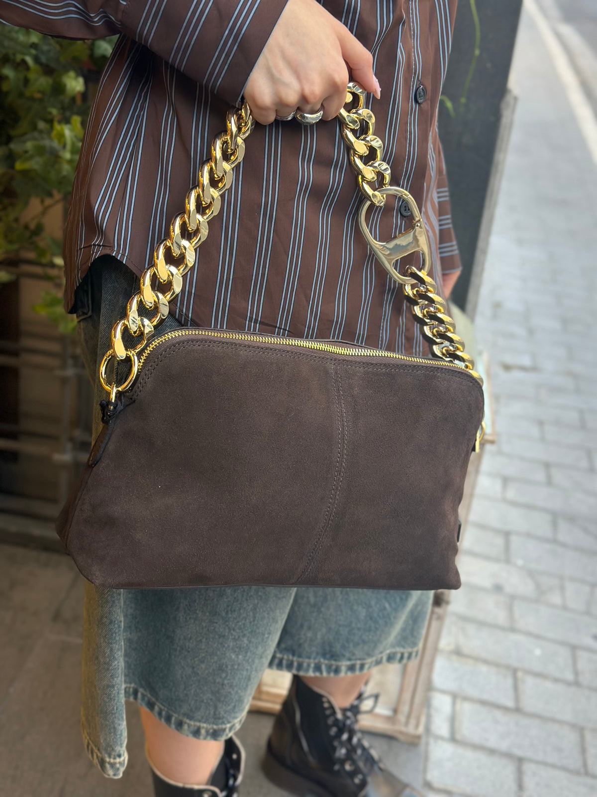 My Best Bag MICHELLE SUEDE BROWN
