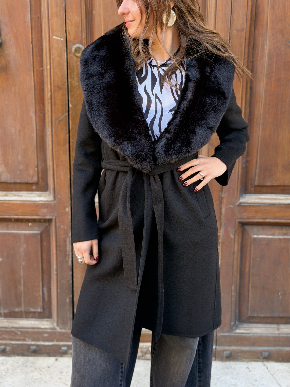 Silence Limited Saint Moritz Coat BLACK