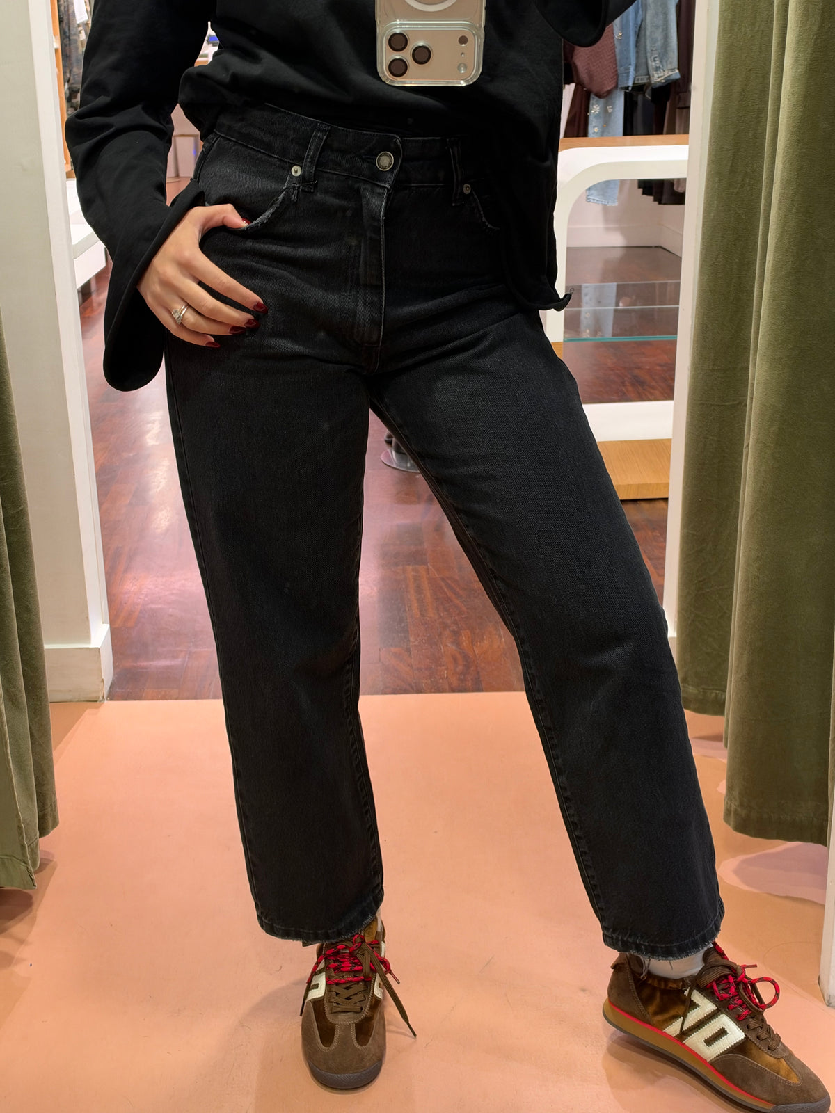 Tensione in jeans  regular tom zante lavaggio  BLACK