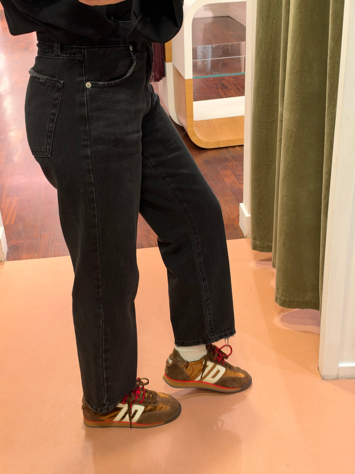 Tensione in jeans  regular tom zante lavaggio  BLACK