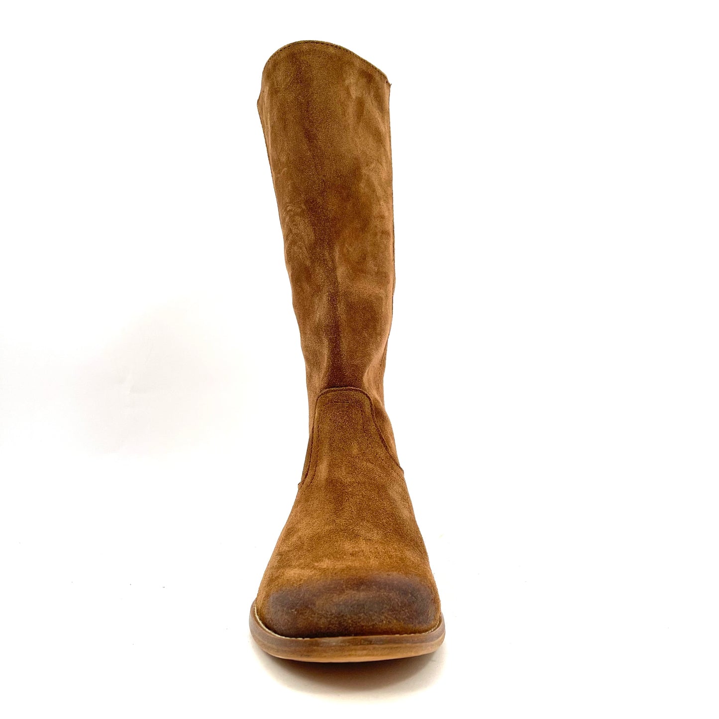 Curiositè stivale punta tonda camoscio